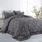 King Comforter Set Oversized Pinch Pleat Ultra Soft Luxury Bedding. Fixed Price $79.98.