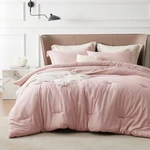 Bedsure Queen Comforter Set - Pink Size, Soft Bedding All.... Fixed Price $55.43.