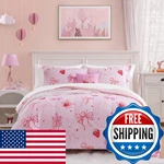 Wink Deer Twin Comforter Set Girls Pink Bow Bedding 3 Pieces Kids Decor Pillow. Fixed Price $67.23.