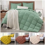 Chezmoi Collection 3-PIECE Peachskin Microfiber Down Alternative Comforter Set. Fixed Price $59.99.
