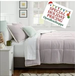 Gray Microfiber Reversible Comforter (size Twin Extra Long)-faux Shearling-new. Fixed Price $25.00.