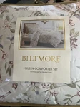 Biltmore Queen Comforter Set Floral Bird Botanical Cottagecore 3PC Bedding $320. Fixed Price $171.48.