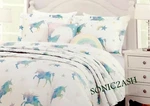 6 Pc Unicorn Rainbow Full Queen Comforter Set Lil Envogue Kids Pillow Purple. Fixed Price $149.95.