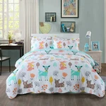 100% Cotton Kids Bedspread Quilts Set Boys Girls Bedding, Forest Deer Full. Fixed Price $54.98.