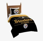 Northwest Nfl Pittsburgh Steelers Printed Comforter Set, Twin. Fixed Price $69.99.