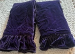 Rare Vintage Ralph Lauren Camden Purple Velvet Pair Of Euro Shams. Fixed Price $150.00.