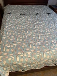 Wake Up Frankie Queen 3PCS Duvet Cover Set Blue And White Perfume Bottles.. Fixed Price $99.00.