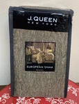 New Sealed J Queen York European Sham Taupe - Camellia. Fixed Price $27.00.