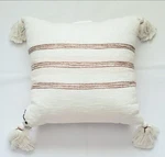 18" X Center Slub Stripe Throw Pillow Rose Red / Sour Cream - Hearth & Hand. Fixed Price $14.99.