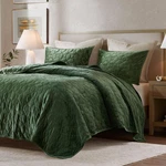 Madison Park Harper Quilt Set Velvet Casual Geometric Stitching Design All, King. Fixed Price $95.99.