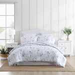 Laura Ashley - King Comforter Set, Reversible Cotton Bedding With Matching. Fixed Price $179.99.
