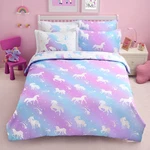 Kids Full Comforter Set 7 Pcs Dream Unicorn Bedding Bag Soft Girls&boys. Fixed Price $65.99.