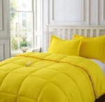 Lotus Home Water And Stain Resistant Microfiber Comforter Mini Set, Twin, Yel.... Fixed Price $37.78.
