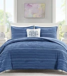Jla Home Ottie 4-PC. Comforter Set Blue Twin/twin Xl. Fixed Price $30.00.
