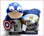 5 Piece - Marvel Comics Comforter + Sheet Set Plush 24" Captain America Twin. Fixed Price $122.95.