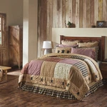 Primitive California/luxury King Quilt Set Tan Pip Vinestar Cotton Vhc Brands. Fixed Price $259.40.
