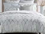 Hotel Collection Dimensional Blue Full Queen Comforter Preowned W/defect. Fixed Price $84.90.