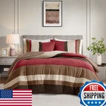 Spaces Queen Comforter Set, 3 Luxe Microsuede, Pieced Design Color. Fixed Price $98.85.