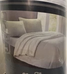 King Chic Home 3-PIECE Evie Plush Microsuede Sherpa Blanket + 2 Shams Beige. Fixed Price $79.00.