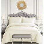 Tribeca Egyptian Cotton Sateen 600 Oversized Duvet Set - Queen Ivory. Fixed Price $97.95.
