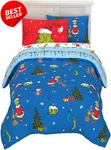 Grinch Dr. Seuss Christmas Bedding 5PC Twin Comforter Sheet Set Official -. Fixed Price $110.00.