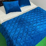 Blanket Diamond Stitch Velvet Royal Blue Quilts Threshold Full Queen Berry Soft. Fixed Price $75.00.