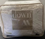 Charter Club Premium White Down Full / Queen Comforter Medium Weight. Fixed Price $150.00.