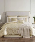 Hallmart Collectibles Gold Caroline 10-PC. Queen Comforter Set Vacuum Sealed. Fixed Price $92.20.