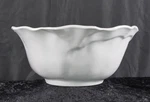 Waldorf Astoria Q Home 10 In. White Round Ruffle Cereal Bowl. Fixed Price $25.00.