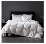 Three Geese Luxury Down Feathers Fiber White Comforter Queen Size Duvet Insert. Fixed Price $99.00.