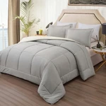 Emme Queen Comforter Set - Sheet, Ultra Soft 7 Piece White Grey Bedding S.... Fixed Price $45.92.