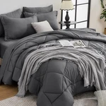 7 Pcs Comforter Set, All Season Reversible Bag Queen,bedding. Fixed Price $46.99.