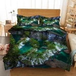 Mossy Green Island 3D Printing Duvet Quilt Doona Covers Pillow Case Bedding Sets. Fixed Price $120.48.