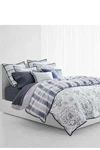 Nip Ralph Lauren Luna Medallion Lilac Multi Full/queen Comforter & Shams Set 3PC. Fixed Price $187.99.