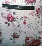 Ralph Lauren Sofia, Cotton Sateen, Reversible Full/queen Comforter Set, 3 Piece. Fixed Price $190.00.