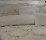 New Queen Bed Comforter Set With Throw Pillows In Bag Nice Gray Boho Style. Fixed Price $49.99.