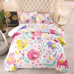 Floral Cat Comforter Full Size,pink Set Kids Teens GIRLS,3P.... Fixed Price $53.79.