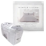 Simple Living 9PC Queen Size Luxury Textured Reversible Comforter Set Gray. Fixed Price $89.75.