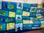 Minecraft 2023 Twin Comforter, Sheets And Curtains Set (lot Of 5 Items). Fixed Price $40.00.