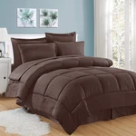 Sweet Home Collection 8 Piece Bed In Bag With Dobby Stripe Comforter, Sheet Se. Fixed Price $75.08.