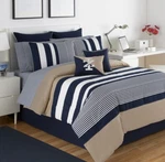 Izod, Classic Stripe Comforter Set - Pillow Sham + Bedskirt (choose Size). Fixed Price $140.00.