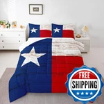 Erosebridal Western Texas Star Bedding Set Retro Vintage American Flag Quilt. Fixed Price $100.68.