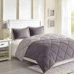 Madison Park Down Alternative 3 Pc Comforter Set Full/queen Reversible In Gray. Fixed Price $25.65.