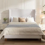 Harper Tall Headboard Upholstered Bed / 54" High Elegant Simplicit. Fixed Price $508.49.