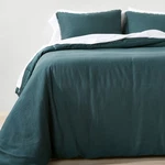 King/california Linen Comforter & Sham Set Dark Blue Casaluna. Fixed Price $67.99.