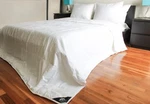 Triumph Hill Mulberry Silk Jacquard Cotton Case Medium Weight Comforter Queen. Fixed Price $99.98.