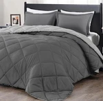 Downluxe Queen Set - Charcoal And Grey Comforter, Soft Beddin.... Fixed Price $39.99.