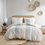 $102 Ink+ivy Comforter Bed, Chenille Full/queen Navy Set. Fixed Price $51.00.