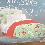 Dream Factory Twin Microfiber Cartoon Animals Kids Bedding Set Comforter Sheets. Fixed Price $40.00.