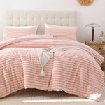 Smoofy Fluffy Twin Comforter Sets 2 Pieces - Blush Pink Fleece Comfort.... Fixed Price $59.92.